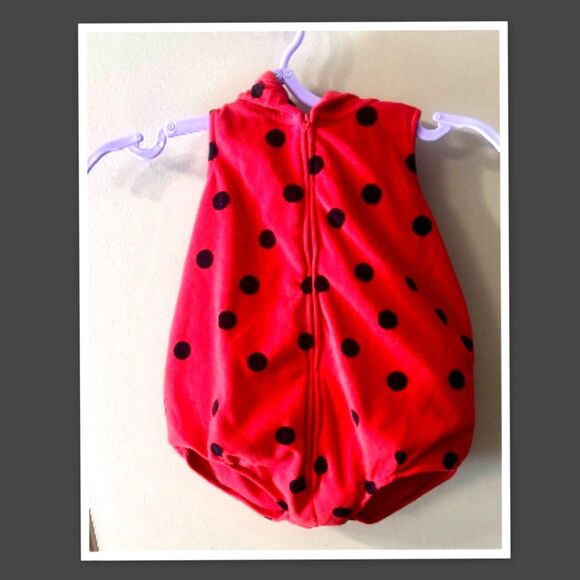 Carter’s Lady Bug Costume Infant Baby Sz 12 Months One Piece Soft Knit Halloween - Picture 1 of 3
